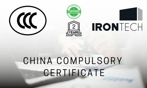 Irontech renews the CCC Certification for the second year
